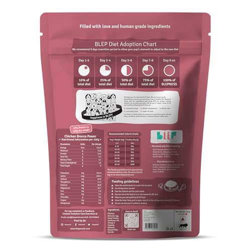 Image of BLEP Fresh Dog Food (Wet)-A Meal Pack | Chicken - Broccoli and Zucchini Gravy (300gm x 1 Each) | Pack of 2-600g