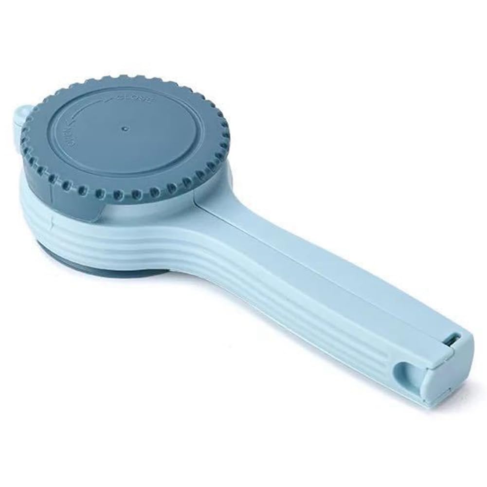 CTRLZS Snack Storage Clamp Kitchen Organizer Clamp Snack Storage Clamp Kitchen Organizer Food Storage Bag Sealing Clips Plastic Cap Sealer Clip with Pour Spouts Blue