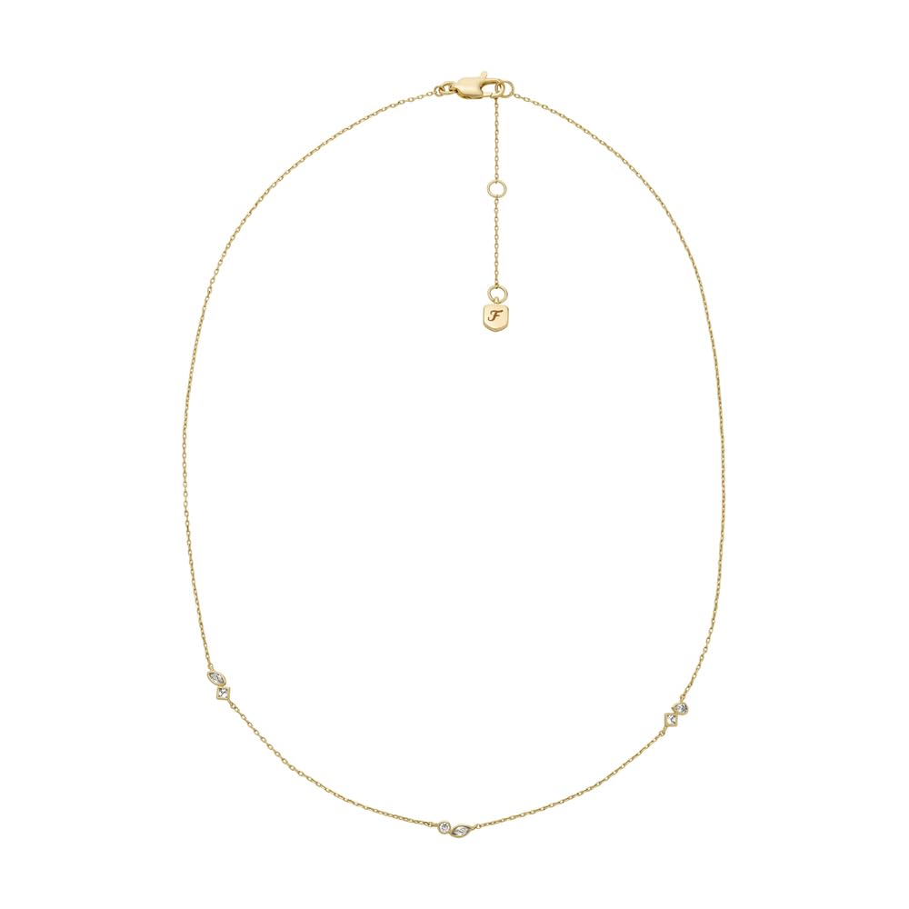 FOSSIL Women's Brass with lobster clasp closure necklace