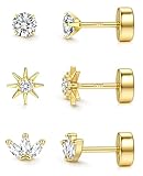 Ohrringe Set für Mehrere Piercings Größe: Piercing ohr silber 925: Dicke: 20G = 0,8 mm, Kugelohrringe: 3 mm, Schmetterlingsohrringe: 6 x 5 mm, Herzohrringe: 4,5 x 3,4 mm, Kletterohrringe: 10 mm. Diese kleine ohrringe silber 925 stecker sind klassisch und raffiniert, perfekt als Helix Ohrringe, Tragus Ohrringe, Knorpel ohrringe und andere Piercing-Ohrringe. Hergestellt aus hochwertigem Sterlingsilber, vereinen sie Komfort mit Stil – eine elegante Wahl für den Alltag oder besondere Anlässe