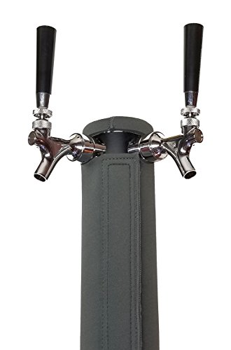 BEER TOWER COOLER INSULATOR - EXTRA-THICK (4 mm) NEOPRENE COVER (DARK GREY) FOR