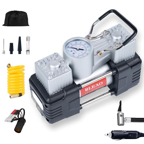 Rleao Classic Tire Inflator for Car Portable Air Compressor