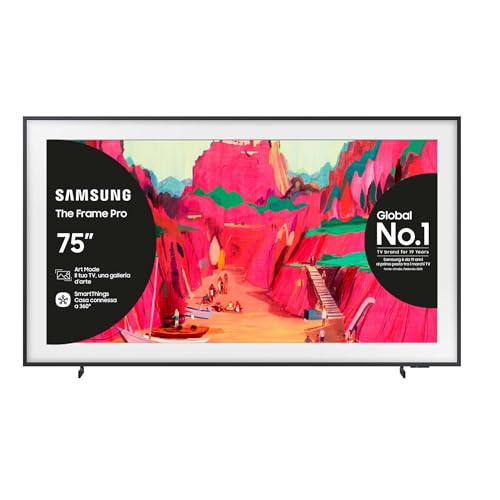 Samsung The Frame Pro 4K Vision AI Smart TV 75” QE75LS03FWUXZT — Mini LED da salotto premium