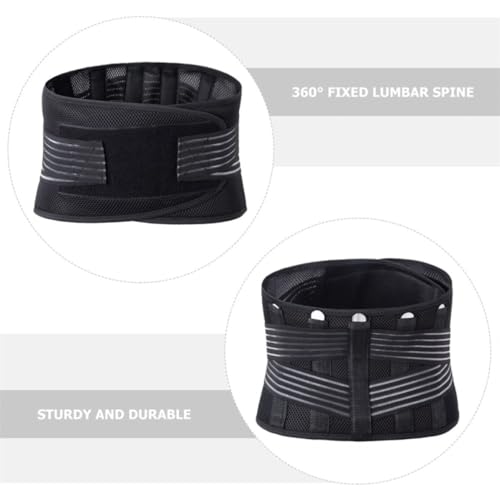 Cinturón lumbar de nylon y acero con soporte ajustable para running 3