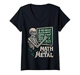 Damen Mathe Ist Metal Skelett Formeln Tafel T-Shirt mit...