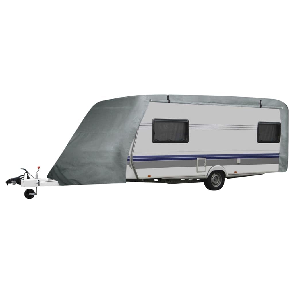 Funda para caravana de 3 capas, resistente a la abrasión, impermeable, transpirable y resistente a los rayos UV, protege tu caravana del sol, la nieve, el polvo y la suciedad