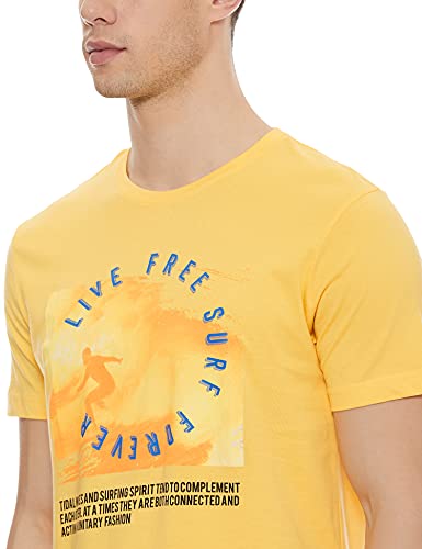 Image of Max Men's Graphic Print Slim Fit Crew Neck T-Shirt