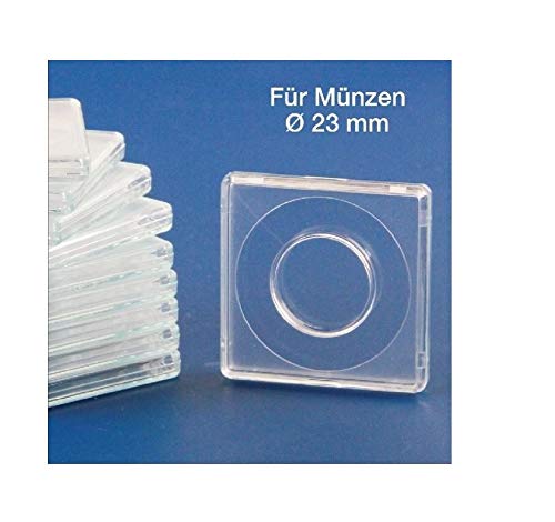 Münzkapsel eckig 19 mm, 4er Set Münzkapsel eckig 19 mm, 4er Set
