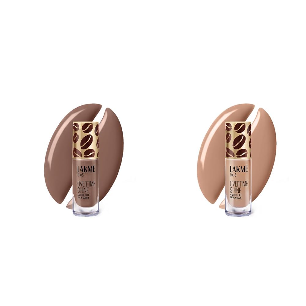 Lakme 9 to 5 Overtime Shine Nail Polish - Coffee Edit-09 Cold Brew 6ml Lakme 9 to 5 Overtime Shine Nail Polish - Coffee Edit-07 Maple Macchiato 6ml-picture-22