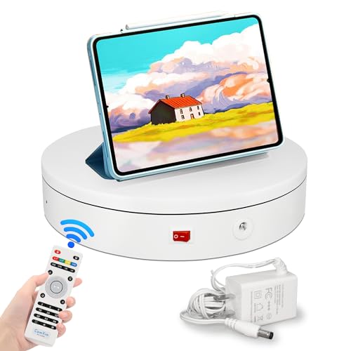 Remote Control Motorized Rotating Display Stand for Photography Products, 360 Turner Cup Electric...