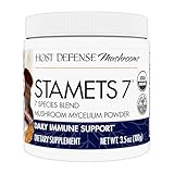 Host Defense Stamets 7 Mushroom Powder - 7 Species Blend - Mushroom Supplement for Immune Support with Royal Sun Blazei, Cordyceps, Reishi, Maitake, Lion's Mane, Chaga & Mesima - 3.5 oz (66 Servings)*