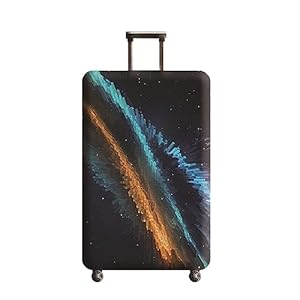 Hiseng Kofferhülle Elastisch 18-32 Zoll Kofferschutzhülle Waschbar Gepäck Cover Reisekoffer Hülle Kofferschutz Luggage Cover Kofferschutzhülle (L (25-28 Zoll),Farbiger Rauch)