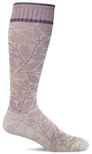Sockwell Women's Fauna Firm Graduated Compression Sock, Lt. Grey - M/L