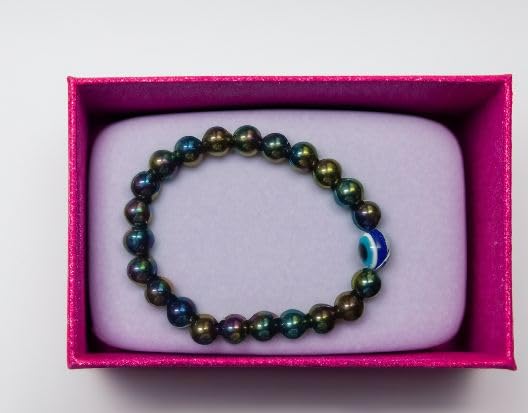 Image of Honbon Fancy Designer Beads Evil Eye Charms Bracelet,Handmade Unisex Nazar Bracelets,Friendship Band for All -Girls, Boys, Men & Women