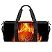 Produktbild PLOKIJ 45,7 cm große Reisetasche für Reisen, Fitnessstudio, Sport, Gepäck, Duffel, The Burning Fire Basketball
