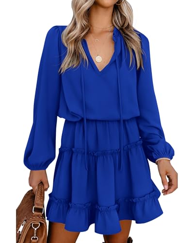 BTFBM Long Sleeve Fall Dresses for Women 2026 Summer Casual