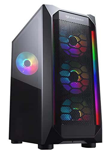 Custom Built Gaming Computer Desktop Gaming PC with Nvidia Geforce RTX 4060 8 Core Ryzen CPU 4.6 Ghz Turbo 32GB DDR4 RAM 2TB Solid State Storage Drive SSD NVME Plug and Play Windows 10 Tower PC