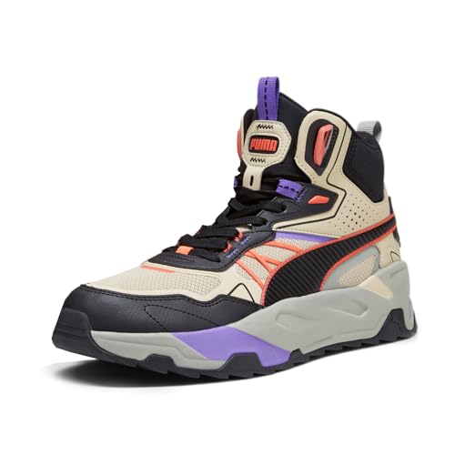 PUMA PUMA Trinity Mid Hybrid Mens Sneaker 14 DM US GranolaBlackCoral Beige, Grey