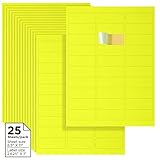 Yellow address labels, Lable...