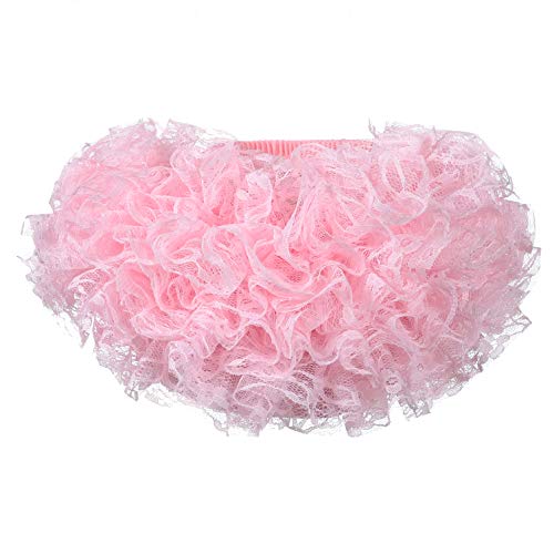 Elamccor Baby Girl Ruffle Diaper Cover Newborn Infant Lace Bloomer And Flower Headband Set 0-6 Months #TOP1