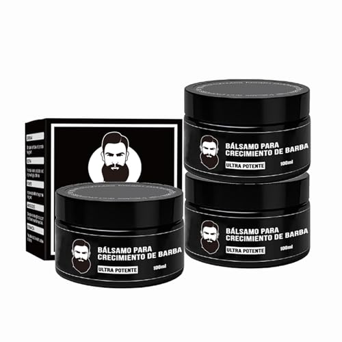 Crema nutritiva para el cuidado de la barba para hombres, 100 ml, bálsamo nutritivo, fortalece y alisa la barba, mejora la textura de la barba, para hombres, crema de barba, 100 g (talla única, 3