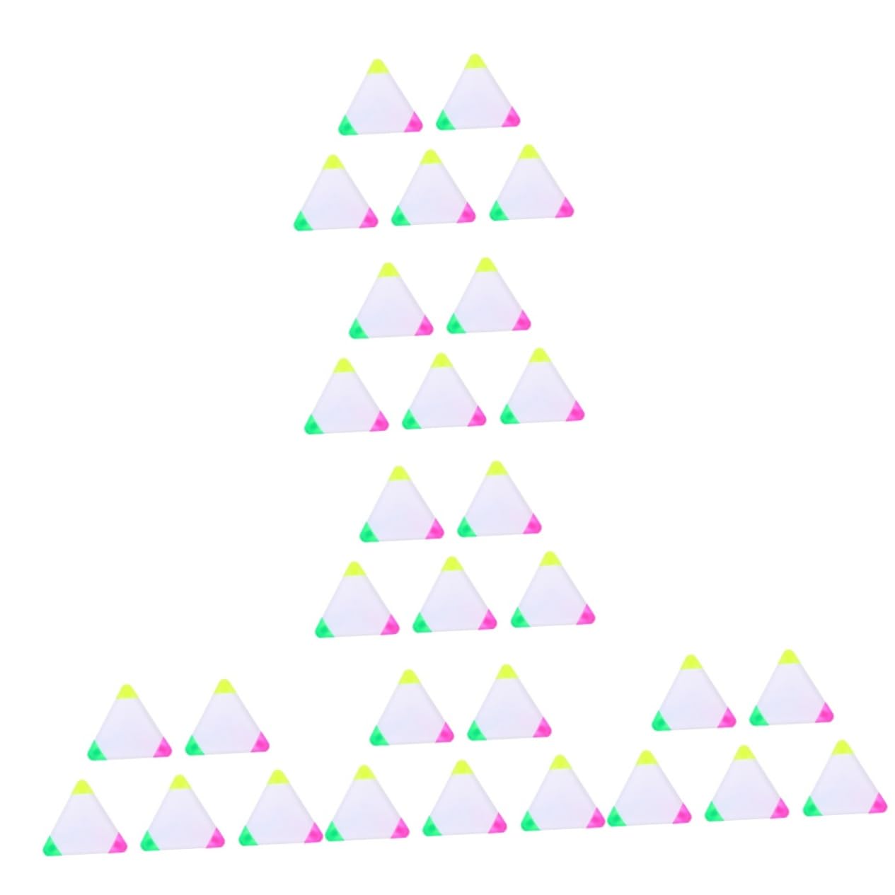 DOITOOL 6 ensembles Surligneurs Stylos À Dessin Fluorescents Marqueurs Fluorescents Triangulaires Stylos De Couleur Fluorescents Surligneurs Marqueurs D'Écriture 5 pièces * 6