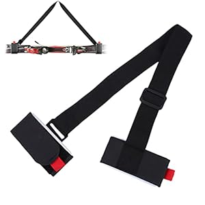 Tracolla per Sci, Sci Cinghia, Cinghia Da Sci In Nylon, Tracolla per Snowboard, Regolabile Ski Tracolla, Utilizzato per Attrezzatura da Sci, Skateboard, Attrezzatura per Esterni e Fotografica