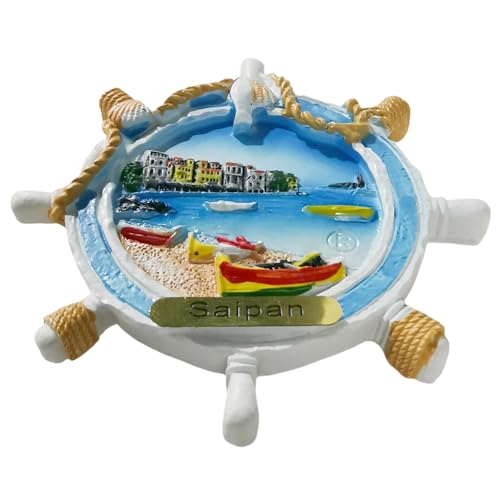 Imán Decorativo 3D Saipan EE. UU. Souvenir miniatura 4