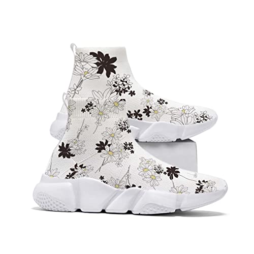 Hetios Kids Sneakers Boys Sock Shoes Breathable Slip on Shoes for Girls Fashion Lightweight Running Shoes (Toddle/Little Kids/Big Kids)2