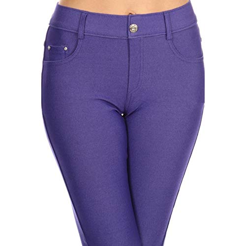 Image of YELETE Women's Basic Five Pocket Stretch Jegging Tights Pants