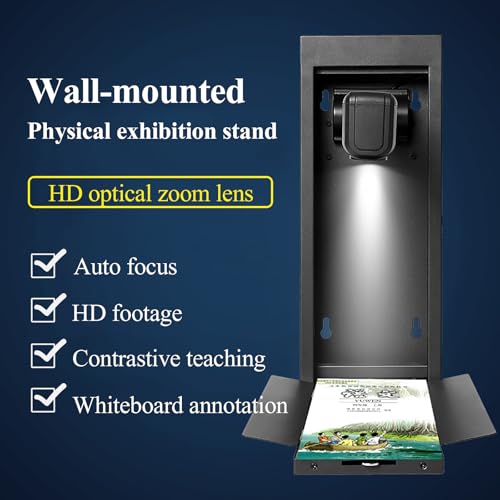 Scanner de documents, appareil photo mural avec autofocus, collection de documents, annotations sur tableau blanc, support photo et vidéo, numérisation de code QR