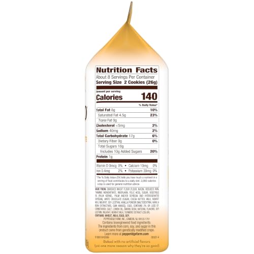 Image of Pepperidge Farm Milano White Chocolate Lemon Flavored Cookies, 7 Oz Bag