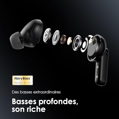 Écouteurs Bluetooth Oraimo SpaceBuds ANC 50 dB avec app Sound - 5