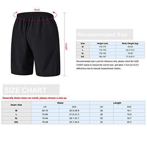 Ajcoflt Calções esportivos masculinos para corrida de secagem rápida respirável roupas esportivas el