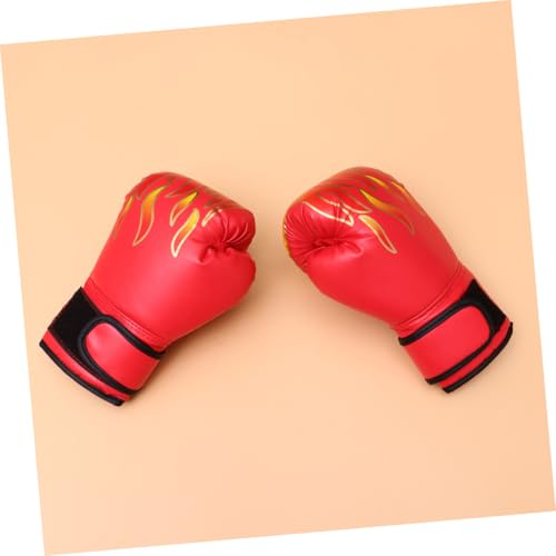 Guantes de boxeo de PU para niños transpirables y con ajuste ajustable 4