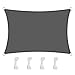 TOPLUS Vela de Sombra, (2m x 3m) para Jardín, Toldo Resistente a la Intemperie Protección Solar, PES Poliéster, 94% BloqueUV