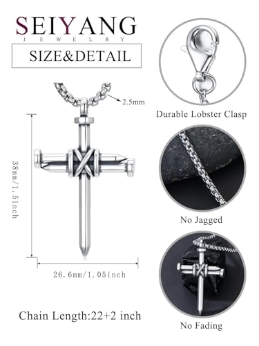 Seiyang Crown of Thorns Necklace 925 Sterling Silver Crown Pendant Amulet Jewelry Gifts (with Gift Box)2