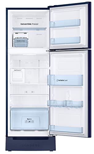 Image of Samsung 244L 2 Star Frost-Free Double Door Refrigerator Appliance (RT28B3C22UZ /HL, Midnight Blossom Blue, Curd Maestro, 2022 Model)