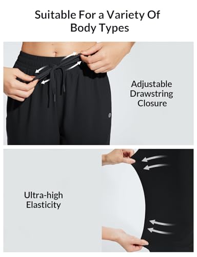 baleaf Women's Swim Capris Pants 18" Quick Dry Modest Swimsuits UPF 50+ Bathing Suit Bottoms Beach Pants with Pockets3