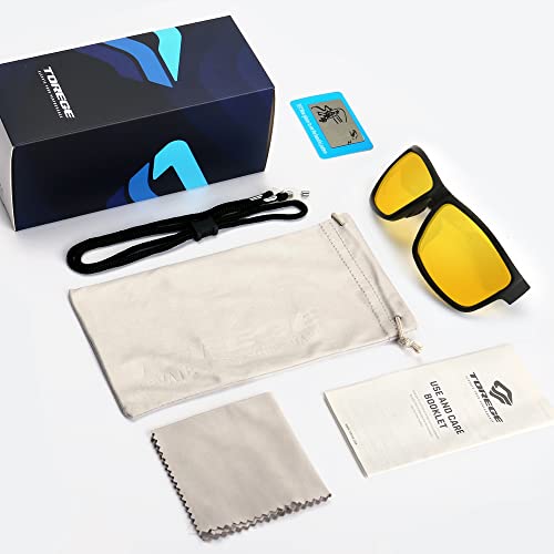 Image of TOREGE Polarized Sports Sunglasses for Men and Women Cycling Running Golf Fishing Sunglasses TR26