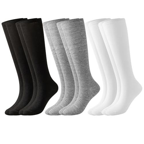 Ya en mundofriki.es: MLPKOI 6 Pares Calcetines Hasta la Rodilla para Mujer, Calcetines Termicos Mujer de Invierno Calcetines Largos Color Sólido para Cosplay Casual