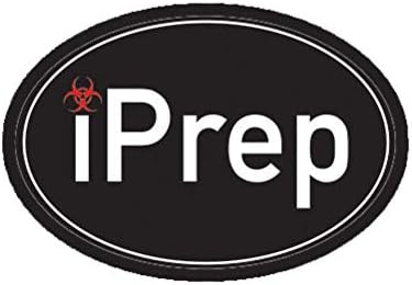 iPREP Sticker Decal Prepper Doomsday Survival Truck Car Decal Vinyl Bumper Sticker Sticks to Any Surface 5"