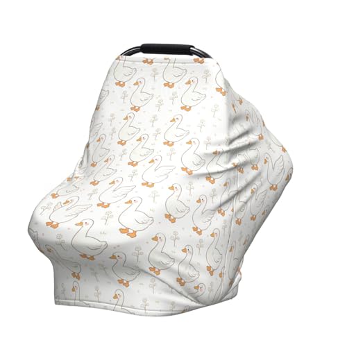 Image of Goose Baby Stuff Car Seat Cover for Baby,Mom Nursing Breastfeeding Covers,Multi-Use Car Seat Canopy Carrier Cover,Stroller Cover Newborn Shower Gift for Boys Girls