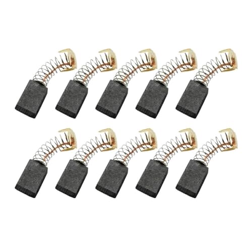 10 escobillas de carbón for amoladora angular CB325 CB459 CB303 CB419 CB203 CB85, cepillo de reparación for herramientas eléctricas(5 * 11 * 18mm)