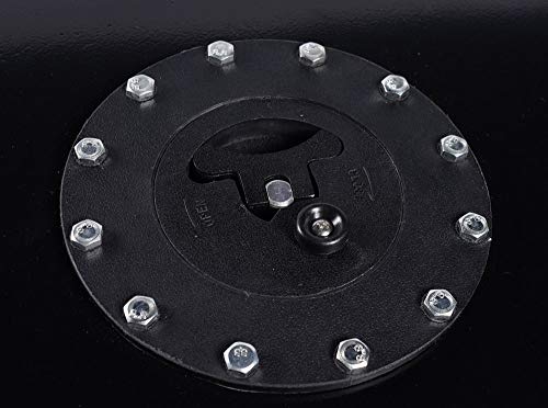 DEMOTOR PERFORMANCE Universal 10 Gallon Fuel Cell Gas Tank Aluminum with Level Sender Black