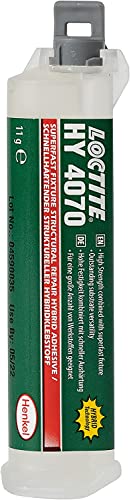 LOCTITE HY 4070, 2K Hybrid Technology Super Glue, 2 Part Adhesive with Cyanoacrylate Quick Fixing, Temperature-Resistant CA Glue for Vertical Surfaces, 11g