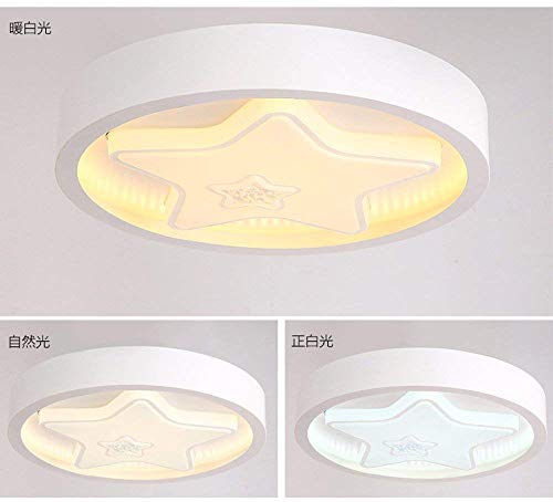 Plafonnier LED étoile 55cm télécommandable éclairage chambre fille garçon - 5