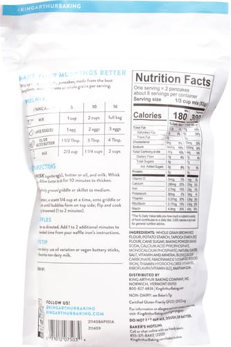 Image of King Arthur Gluten-Free Pancake Mix,15 oz (Pack of 2)