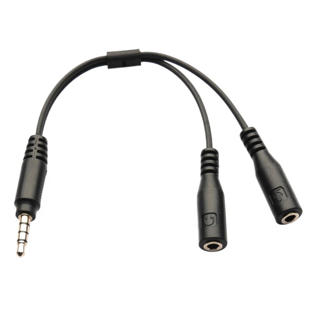 Cavo adattatore splitter per cuffie da 3,5 mm, 1 TRRS a 2 TRS, cavo convertitore audio SMA/*rt accessori mobili