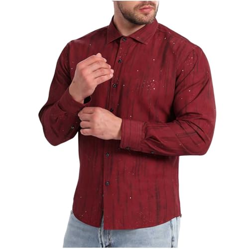 Chemise homme manche longue décontractée et vêtement de travail confortable régulier